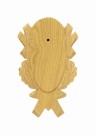 Eurohunt Oak Deer Trophy Plate 4 Carved - 18x9 cm Light thumbnail