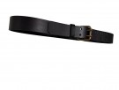 Edvardson håndlaget sort lærbelte med dobbeltspenne 39mm thumbnail
