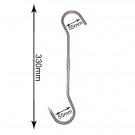 Extremhunt 8mm Profesjonell Rustfri 360 Slaktekrok, Ekstra lang thumbnail