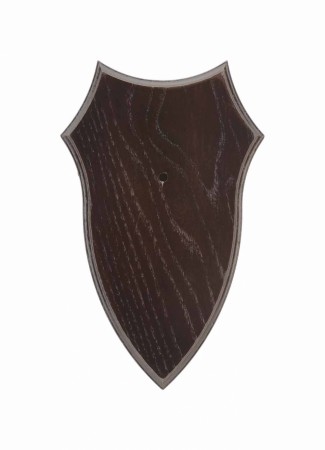 Eurohunt Oak Deer Trophy Plate 5 - 21x12cm Dark