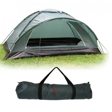 Solid telt med skogsgrønn duk for jakt, fiske og friluft!