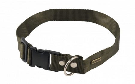 Hundehalsbånd Nylon 30x600 mm, Grønn