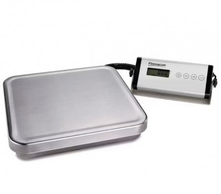 Finnvacum digital bordvekt i rustfritt stål, opp til 150 kg