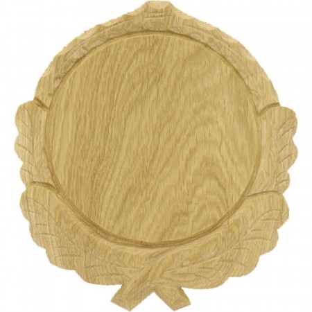 Eurohunt Carved Boar Hog Trophy Plate - 17,5 cm Light