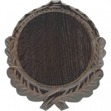 Eurohunt Carved Boar Hog Trophy Plate - 14 cm Dark